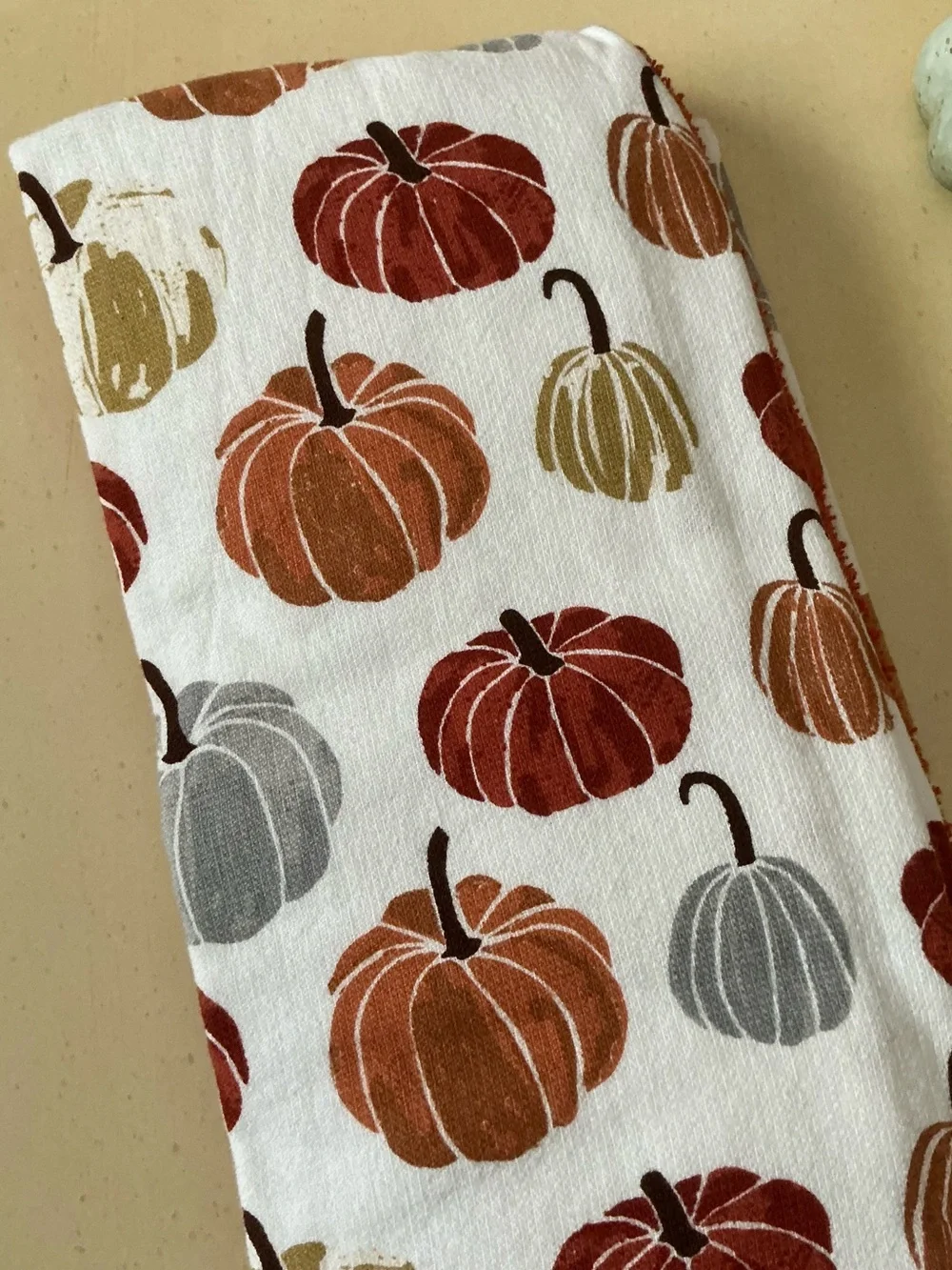 NWT Set/3 Autumn Pumpkin Design Kitchen Dish Towels 🍂